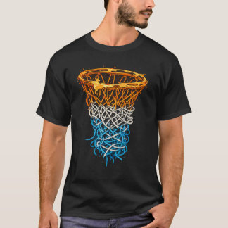 Abstrakte Basketballkorb-Illustration | Dynamische T-Shirt