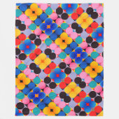 Abstrakte Bauhaus Geometrie Fleecedecke (Vorderseite)