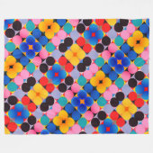 Abstrakte Bauhaus Geometrie Fleecedecke (Vorderseite (Horizontal))