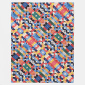 Abstrakte Bauhaus Geometrie Fleecedecke (Vorderseite)