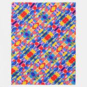 Abstrakte Bauhaus Geometrie Fleecedecke (Vorderseite)