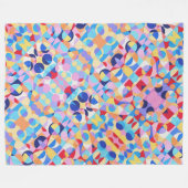 Abstrakte Bauhaus Geometrie Fleecedecke (Vorderseite (Horizontal))