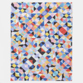 Abstrakte Bauhaus Geometrie Fleecedecke (Vorderseite)
