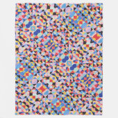 Abstrakte Bauhaus-Geometrie-Kunst Fleecedecke (Vorderseite)
