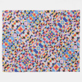 Abstrakte Bauhaus-Geometrie-Kunst Fleecedecke (Vorderseite (Horizontal))