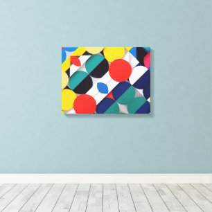 Abstrakte Bauhaus Geometrie Leinwanddruck