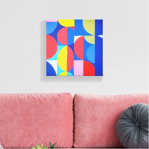 Abstrakte Bauhaus Geometrie Leinwanddruck