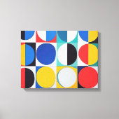 Abstrakte Bauhaus Geometrie Leinwanddruck (Vorderseite)