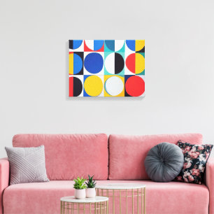 Abstrakte Bauhaus Geometrie Leinwanddruck