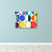 Abstrakte Bauhaus Geometrie Leinwanddruck (Insitu (Holzboden))
