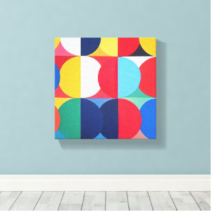 Abstrakte Bauhaus Geometrie Leinwanddruck