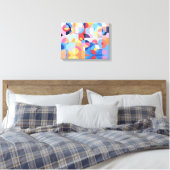 Abstrakte Bauhaus Geometrie Leinwanddruck (Insitu (Schlafzimmer))