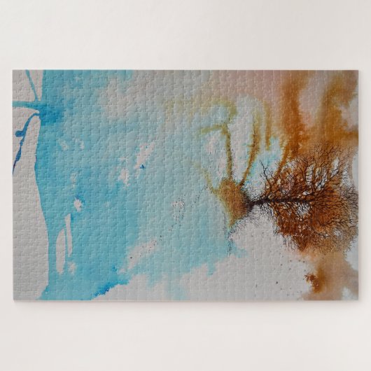 Abstrakte Baum-Malerei Puzzle (Horizontal)
