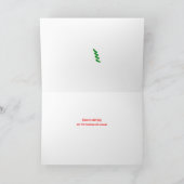 Abstrakte Baum-Schablone Feiertagskarte (Innenseite)