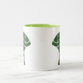 Abstrakte Baum-Tasse Zweifarbige Tasse (Mittel)