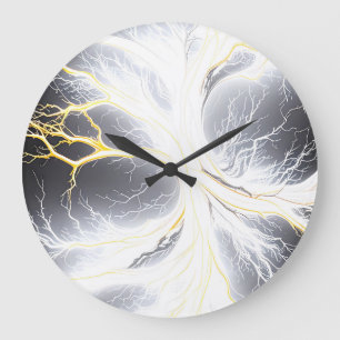 Abstrakte Baum-Uhr Große Wanduhr