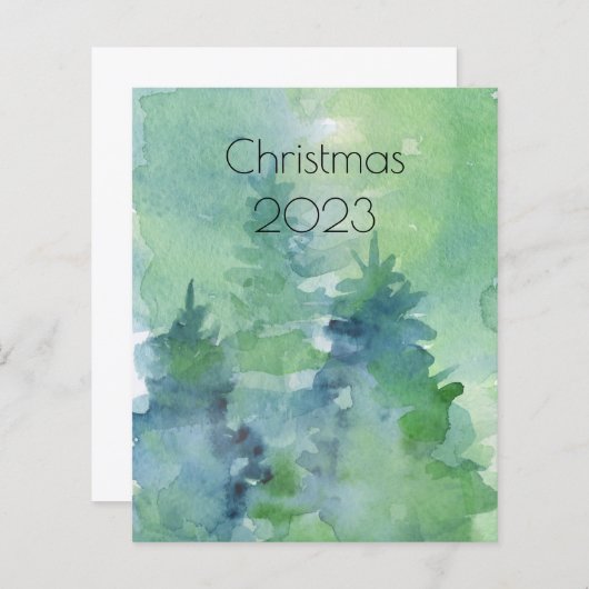 Abstrakte Baum-Urlaubspapier (Vorne/Hinten)