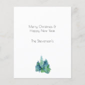 Abstrakte Baum-Urlaubspapier (Rückseite)