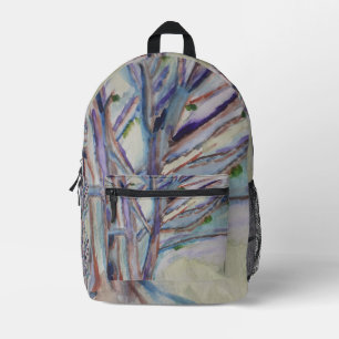 Abstrakte Bäume Bedruckter Rucksack