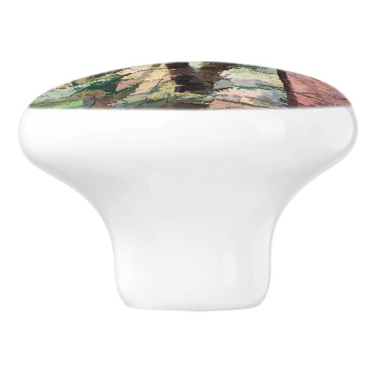 ABSTRAKTE BÄUME KERAMIKKNAUF (Seitenansicht)