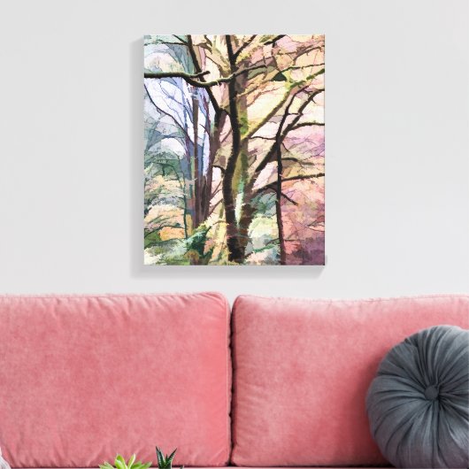 ABSTRAKTE BÄUME LEINWANDDRUCK (Insitu (Wohnzimmer))