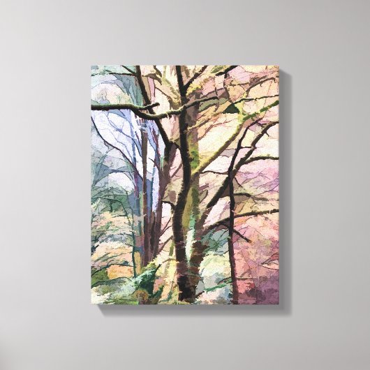 ABSTRAKTE BÄUME LEINWANDDRUCK (Vorderseite)