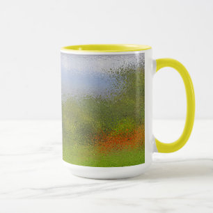 Abstrakte Bäume und Hillside Tasse