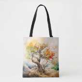 Abstrakte Baumfarben Tasche (Vorderseite)
