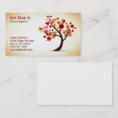 Abstrakte Baumgeschäftskarte Visitenkarte (Vorne/Hinten)