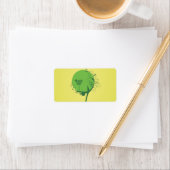 Abstrakte Baummarken Adressaufkleber (Insitu)