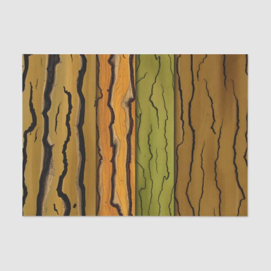 Abstrakte Baumrinde-Muster mit Earthy Browns Seidenpapier (Vorderseite)