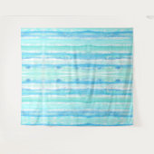 Abstrakte Baumstämme in pastellfarbenem Wasser und Wandteppich (Vorderseite (Horizontal))