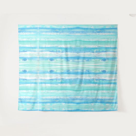 Abstrakte Baumstämme in pastellfarbenem Wasser und Wandteppich (Vorderseite (Horizontal))