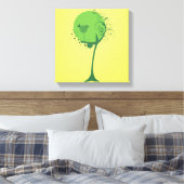Abstrakte Baumwoll-Kanvas Leinwanddruck (Insitu (Schlafzimmer))
