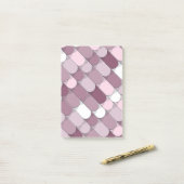 Abstrakte Bauweise (Fliesen) 2 Post-it Klebezettel (Auf Schreibtisch)