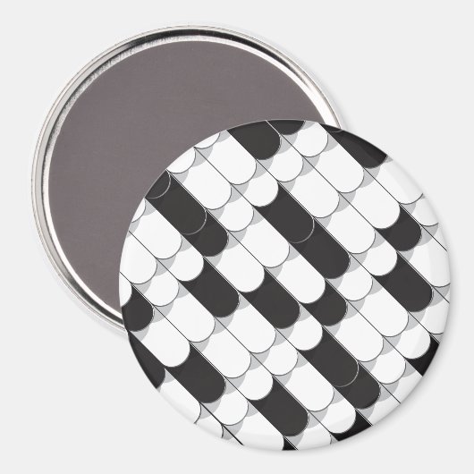 Abstrakte Bauweise (Fliesen) Magnet (Vorderseite/Rückseite)