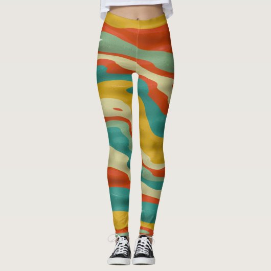 Abstrakte Bauweise Leggings (Vorderseite)