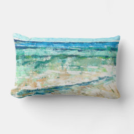 Abstrakte Beach Art Waves Lendenkissen