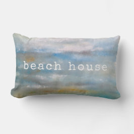 Abstrakte Beachküste Wolken Malerei Lendenkissen