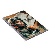 Abstrakte, beeindruckende weibliche Pilot- und Flu Notizblock (Rechte Seite)