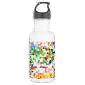 Abstrakte beflecktes Glas-süße Süßigkeits-rote Trinkflasche (Vorderseite)