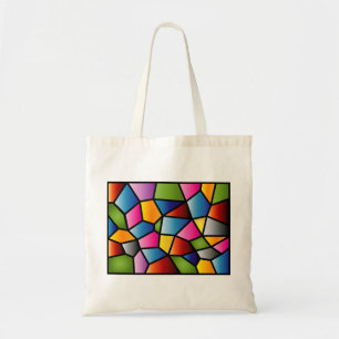 Abstrakte beflecktes Glas-Tasche Tragetasche