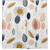 Abstrakte beige beige beige beige Bohmiafleine Duschvorhang (Vorderseite)