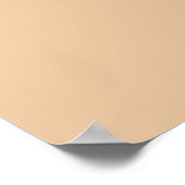 Abstrakte beige Objekte einfache Zeichnung Poster (Ecke)