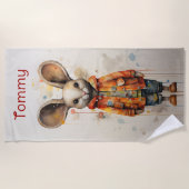 Abstrakte Bekleidung Strandtuch (Vorderseite)