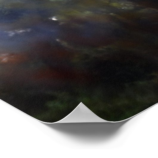 abstrakte bemalte Bäume Poster (Ecke)