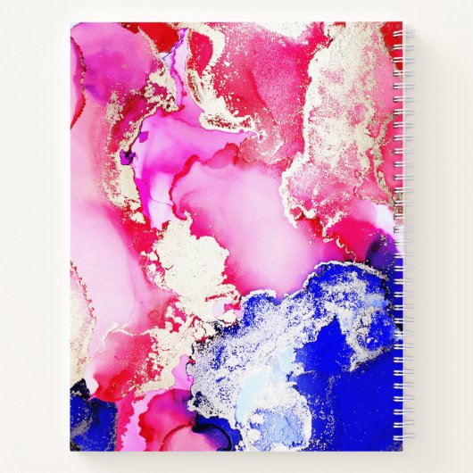 Abstrakte Benannte Gebet-Journal Jewel Tones Notizblock (Rückseite)