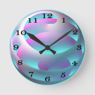 Abstrakte Bereich-Wand-Uhr Runde Wanduhr