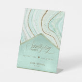 Abstrakte Bereinigung Mint ID827 Sockelschild (Vorderseite)