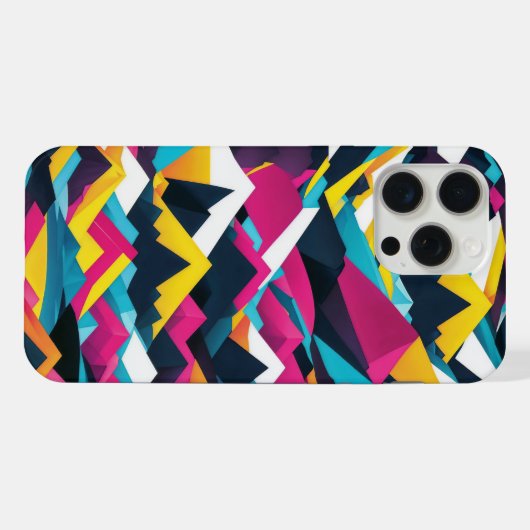 abstrakte Berge iPhone Hülle (Rückseite (Horizontal))